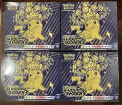 4x - Sealed ETB Elite Trainer Boxes - Pokemon TCG S&V Surging Sparks Sealed Lot - Image 1