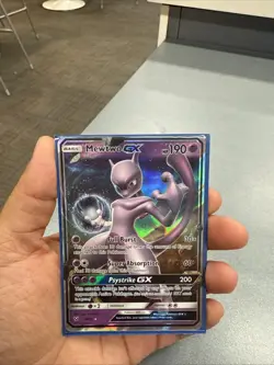 2017 Pokemon Mewtwo GX Sun & Moon Shining Legends #39/76 Holo Rare Nintendo. - Image 1