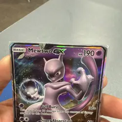 2017 Pokemon Mewtwo GX Sun & Moon Shining Legends #39/76 Holo Rare Nintendo. - Image 2