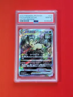 Pokemon Leafeon VSTAR Universe Japanese Special Art Rare #210 PSA 10 Gem Mint - Image 1