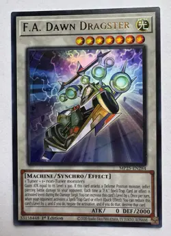 2025 Yugioh F.A. Dawn Dragster MP25-EN284 Ultra Rare 1st Edition - Image 1