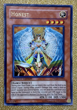 Yugioh Honest TWED-EN001 Ultra Rare Limited Near Mint NM - Image 1