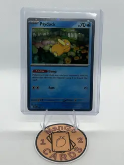 Pokemon TCG Psyduck 007 Mega Evolution Promo Cosmos Holo Card NM - Image 1