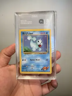 Pokemon Misty's Seel Gym Heroes Set Unlimited Common Card 88/132 Graded 8 NM MT - Image 1