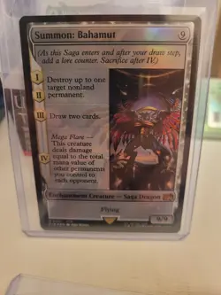 Magic: The Gathering Final Fantasy Summon: Bahamut Foil English Mythic Rare Card - Image 1