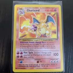 Charizard - 3/110 Legendary Non-Holo - Pokemon Card - Moderately Played - Image 1
