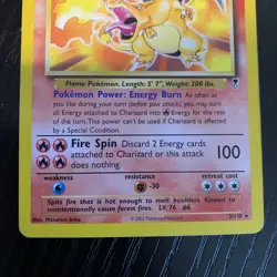 Charizard - 3/110 Legendary Non-Holo - Pokemon Card - Moderately Played - Image 4