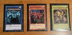 Yu-Gi-Oh Egyptian God Card Set- Obelisk, Slifer, & Winged Dragon Of Ra (YGLD) - Image 2