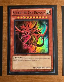 Yu-Gi-Oh Egyptian God Card Set- Obelisk, Slifer, & Winged Dragon Of Ra (YGLD) - Image 4