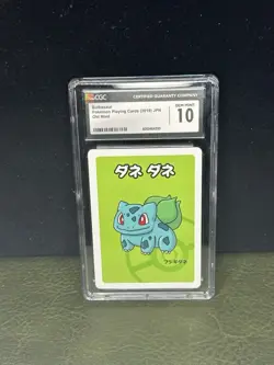 Bulbasaur Pokemon Playing Cards 2019 Japanese Old Maid CGC 10 GEM MINT - Image 1