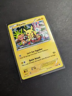 Pikachu XY95 Black Star Promo Holo Heavy Play Pokemon Card - Image 2
