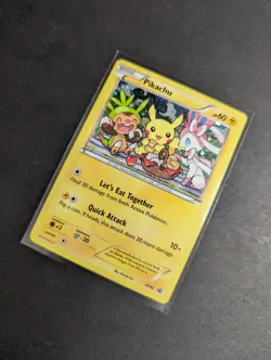 Pikachu XY95 Black Star Promo Holo Heavy Play Pokemon Card - Image 3