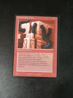 MTG Primordial Ooze Card 1994 Legends NM - Image 1