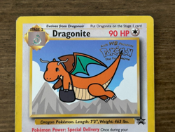 Dragonite Black Star Promo 5 Card 1999 Kids WB Presents Pokemon The First Movie - Image 3