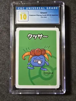 Gloom Pokemon Playing Cards (2019) - Japanese Old Maid CGC Pristine 10!💎🫐💎 - Image 1