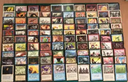 HUGE 100 Unique Cards Lot Vintage Magic MTG Antiquities Legends Dark Revised - Image 1