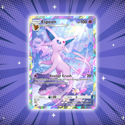 Espeon #75 Illustration Rare Pokemon TCG Pocket Eevee Grove Holo Card - Image 1