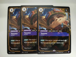 Riftbound League of Legends TCG Teemo Promo Cards x3 197/298 English NM - Image 1