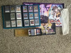 Yugioh trading card game collection with accessories - Image 1