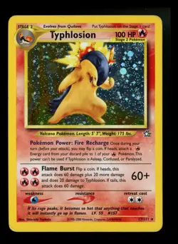 Typhlosion 17/111 Neo Genesis 2000 Holo Rare WOTC Pokemon Card TCG - Image 1