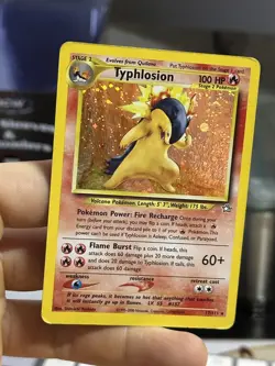Typhlosion 17/111 Neo Genesis 2000 Holo Rare WOTC Pokemon Card TCG - Image 4