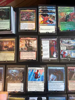 MAGIC THE GATHERING SPIDER-MAN 276 CARD LOT - Mythics, Rares, Commons-Foil & Non - Image 4