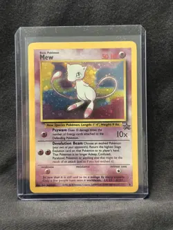 Mew 9 Holo rare Black Star Promo WOTC Vintage Pokemon Card 1999 NM-LP - Image 1