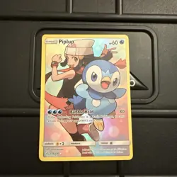 Pokemon TCG Piplup Holo Secret Rare Card Cosmic Eclipse 239/236 - Image 1