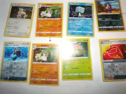 Lot of 8 Pokemon Rebel Clash Reverse Holo/ Holo Cards - Image 1