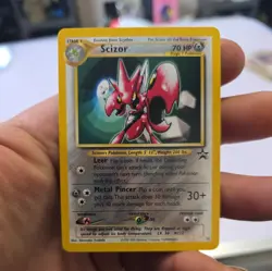 scizor Black Star Promo #33 WOTC Exclusive Non-Holo pokemon card - Image 1