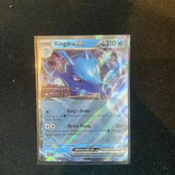 Pokemon TCG Shrouded Fable Kingdra Card 012/064 EX - STAMPED PROMO - Image 1
