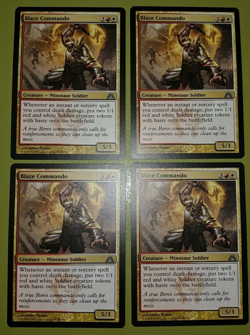 Blaze Commando x4 Dragon's Maze 4x Playset Magic the Gathering MTG - Image 1
