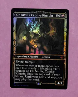 Ob Nixilis, Captive Kingpin Showcase Foil NM-Mint, March of the Machines - Image 1