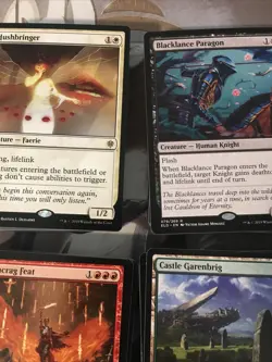 Magic the Gathering (Lot of 320) Throne of Eldraine Rares Foils Tokens + More - Image 5