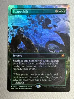 Scapeshift (Borderless FOIL) Special Guest - NM MTG Magic - Image 1
