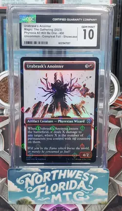 CGC 10 - Phyrexia All Will Be One - Urabrask's Anointer (Compleat Foil) Showcase - Image 1