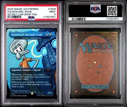 2025 Magic The Gathering SpongeBob Secret Lair Drop Squidward Snob Foil PSA 9 - Image 3