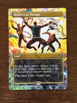 MTG Multiversal Passage 206 Rare Borderless Land Marvel Spider-Man Non Foil - Image 2