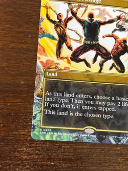 MTG Multiversal Passage 206 Rare Borderless Land Marvel Spider-Man Non Foil - Image 3
