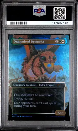 Dragonlord Dromoka Borderless FOIL MTG Secret Lair (1971) PSA 10 Gem - Image 2