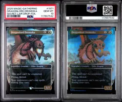 Dragonlord Dromoka Borderless FOIL MTG Secret Lair (1971) PSA 10 Gem - Image 3
