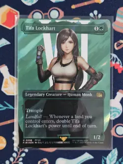 MTG Tifa Lockhart (Borderless) (Surge Foil) Final Fantasy Foil - Image 1