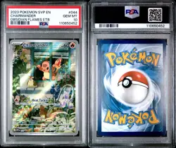 PSA 10 Charmander - Obsidian Flames ETB Black Star Promo SVP 044 - 2023 Pokemon - Image 1