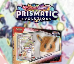Pokemon Prismatic Evolutions Accessory Pouch Special Collection Factory Sealed💥 - Image 1