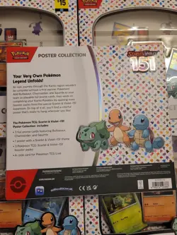 Pokemon TCG Scarlet and Violet 151 Poster Collection 6X Display. - Image 3