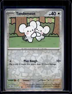 Tandemaus SV08: Surging Sparks Pokemon 157/191 Reverse Holo NM+ - Image 1
