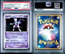 2007 POKEMON JAPANESE MEWTWO-HOLO DPBP#181 PSA 10 - Image 1