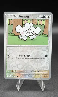 Tandemaus 157/191 - Pokemon TCG Sv08: Surging Sparks Reverse Holo (NM) - Image 1