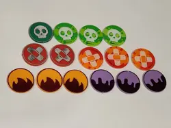 Pokemon TCG Accessories Lot Coins Status Sleeves Damage Dice Burn Poison Markers - Image 4