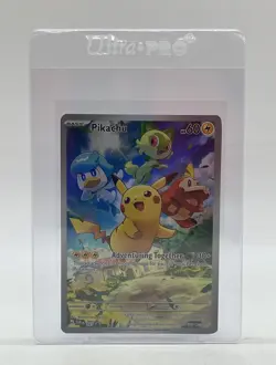 Pokemon TCG Scarlet & Violet Paldea Evolved Black Star Promo Pikachu #027 Holo - Image 3